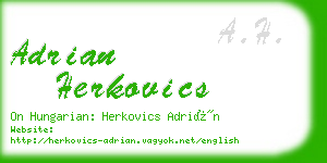 adrian herkovics business card